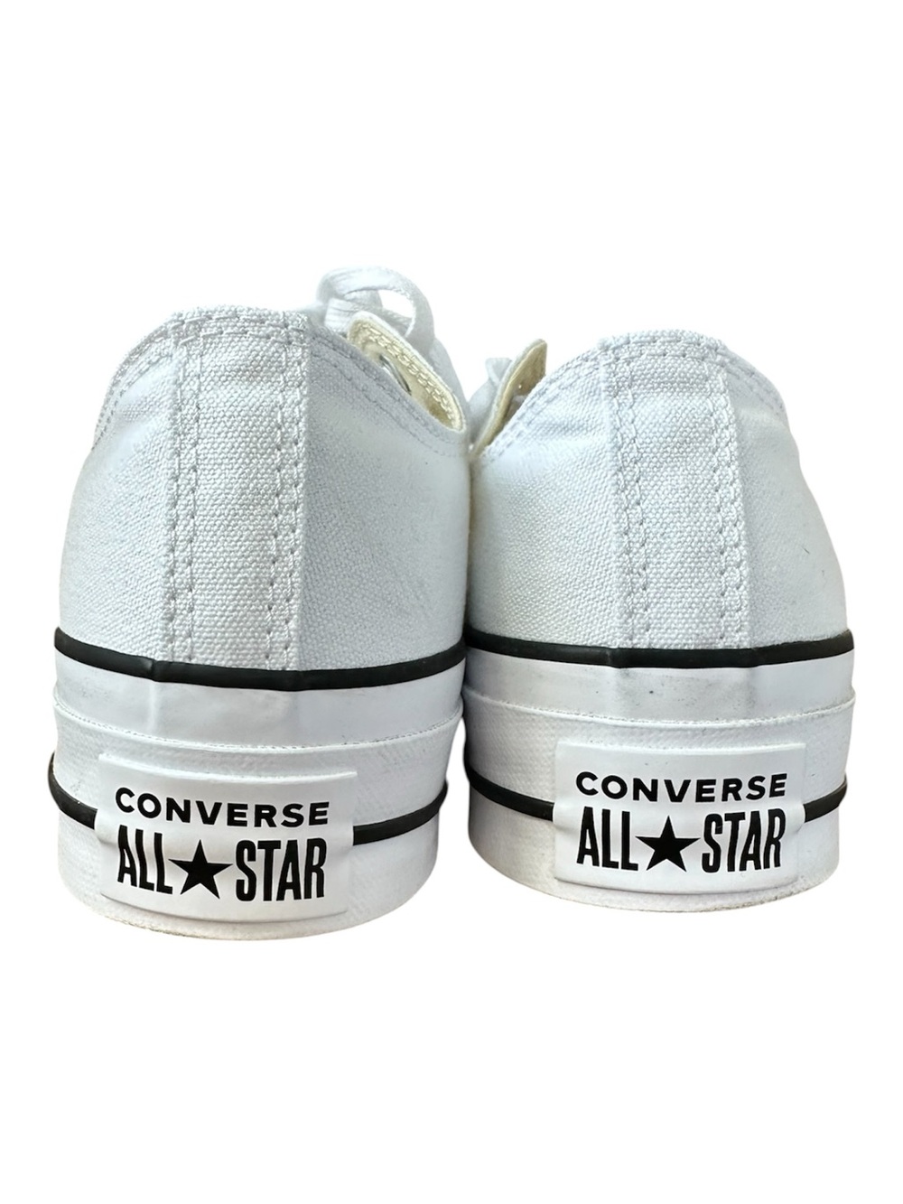 CONVERSE Chuck Taylor All Star Lift Platform Low Top Black/White Women's 8.5 - Picture 5 of 13